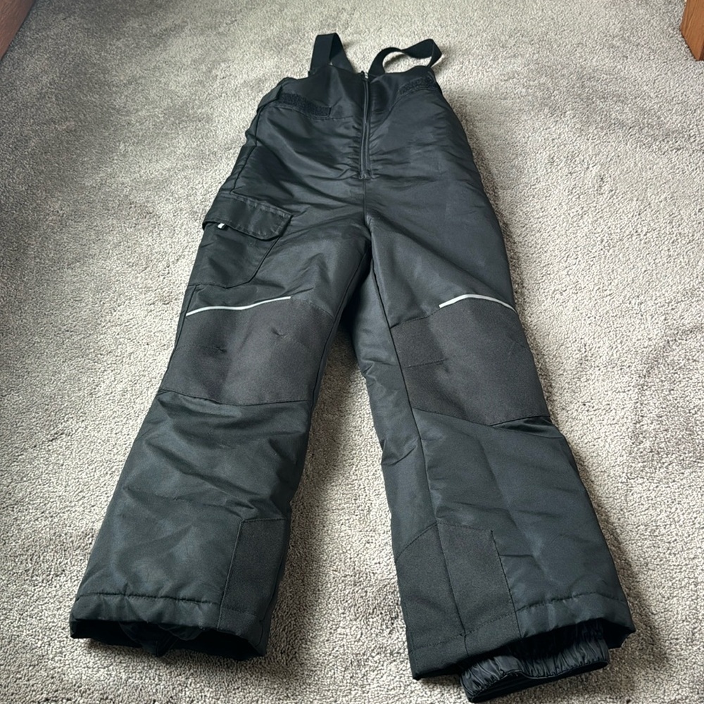 Swiss Tech Black Snow Bib Pants Insulated Ski Snowboarding SIZE M
